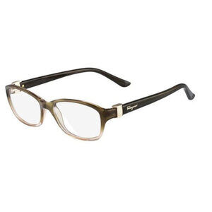 NWT Salvatore Ferragamo SF2653R 318 Brown Eyeglasses